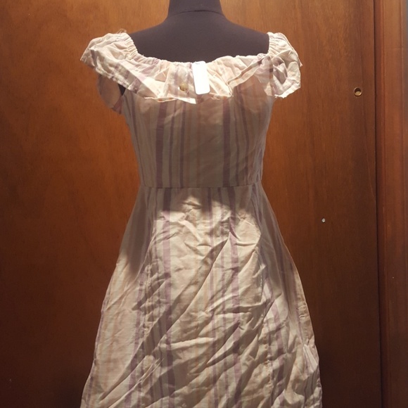 Off the shoulder striped dress - Picture 5 of 7